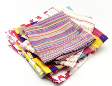 birkaç kumaş peçete renkli