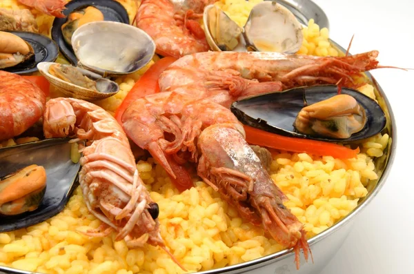 Owoce morza paella — Zdjęcie stockowe