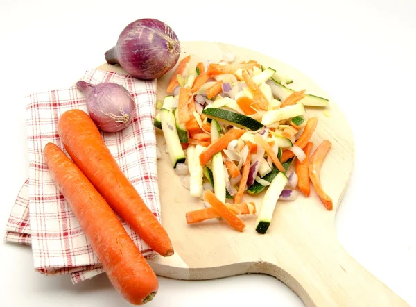 Légumes variés coupés — Photo