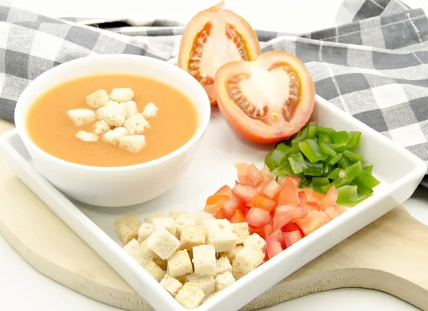 Andaluzyjskie gazpacho — Zdjęcie stockowe