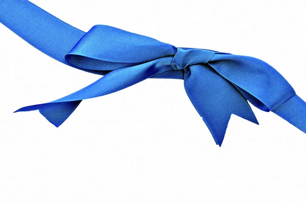 Horizontal blue ribbon — Stock Photo, Image