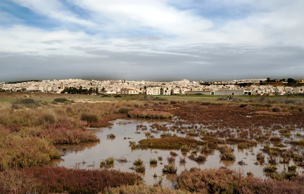 Vila branca de Conil de la Frontera — Fotografia de Stock