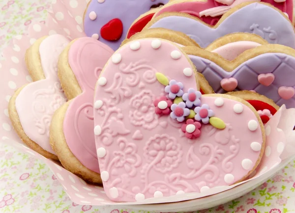 Valentine soubory cookie — Stock fotografie