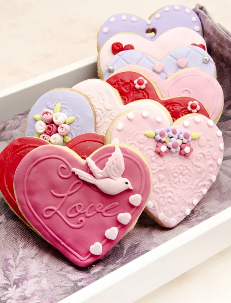 Valentine soubory cookie — Stock fotografie