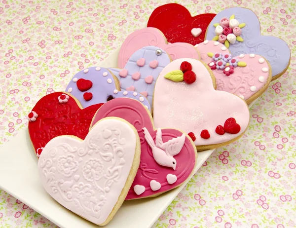 Walentynki ciasteczka — Zdjęcie stockowe