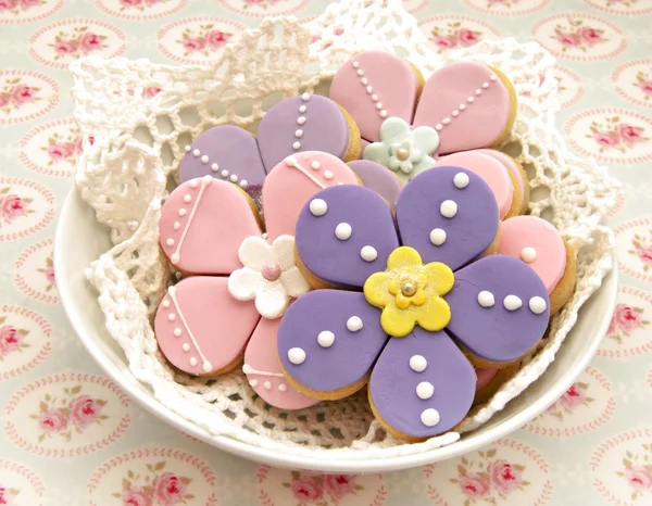 Galletas flores — Foto de Stock