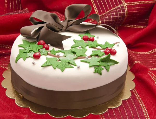 Рождественский торт Стоковое Изображение