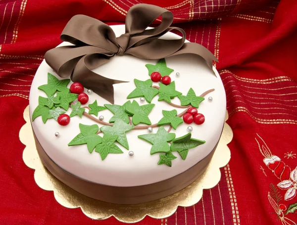 Рождественский торт Стоковое Фото