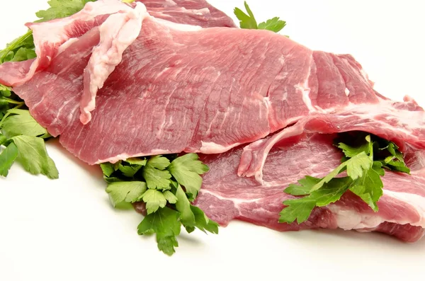 Frisches Schweinefleisch — Stockfoto