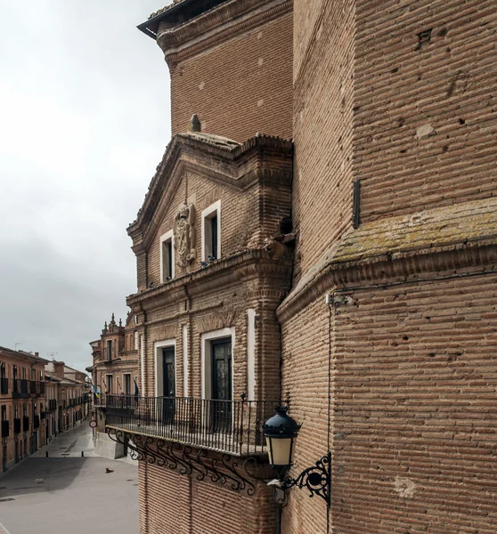 Via Alaejos con balcone di chiesa — Foto Stock