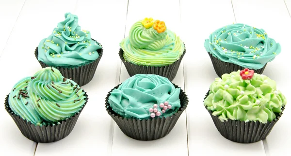 Cupcakes decorados — Fotografia de Stock