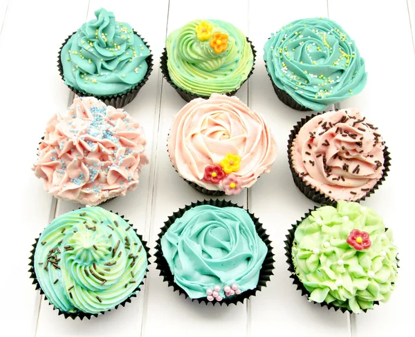 Cupcakes decorados — Fotografia de Stock