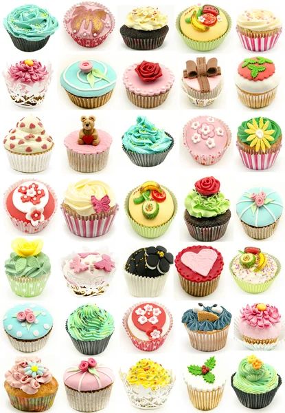 duvar birkaç cupcakes