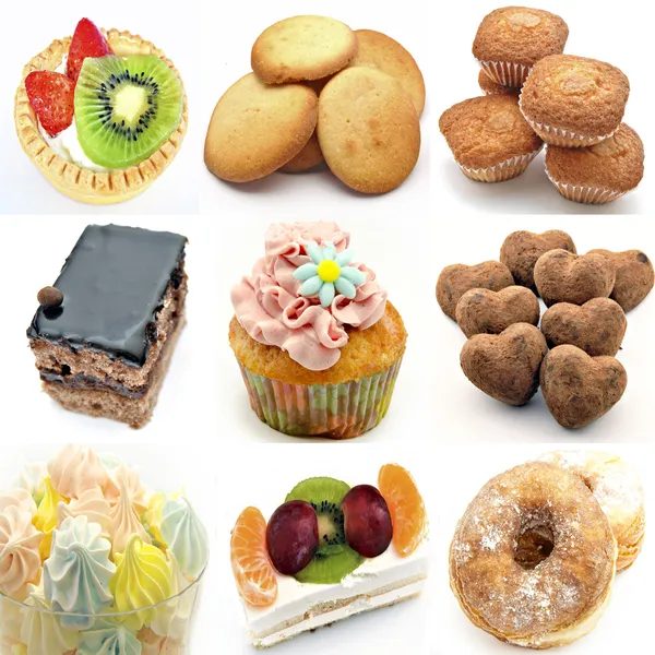 Mural of several cakes — Stock Photo, Image