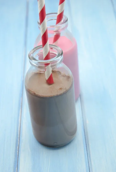 Bottles of milk — Stock Photo, Image