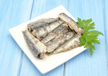 Canned sardines in olive oil clipart