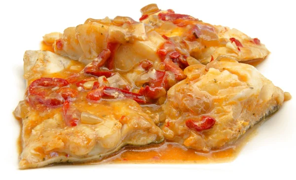 Bacalao con Tomate — Foto de Stock