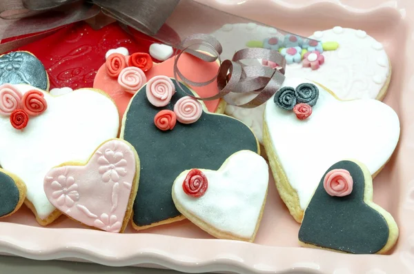 Valentine soubory cookie — Stock fotografie