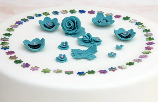 Kuchen dekoriert — Stockfoto