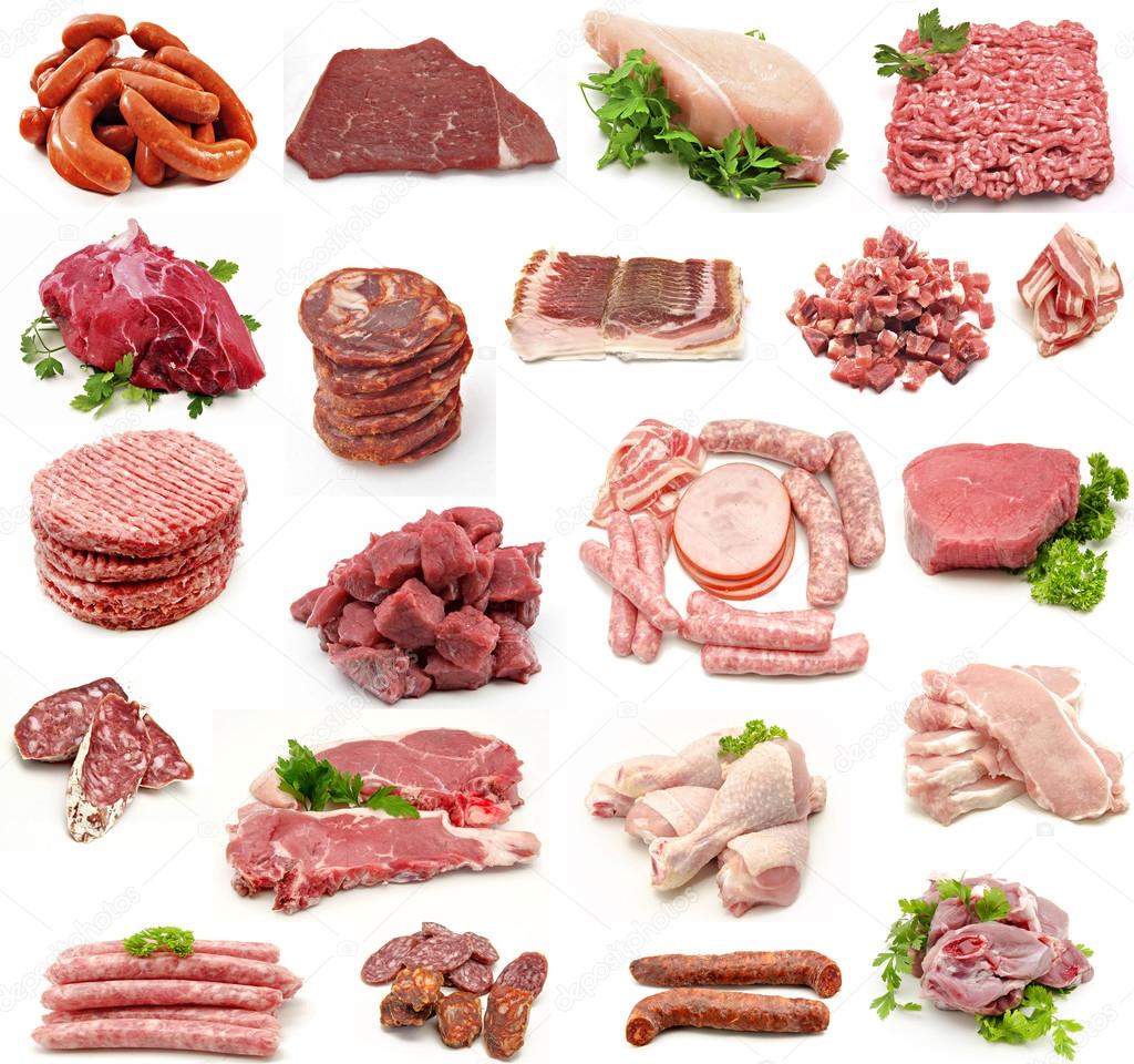 Collage of meat