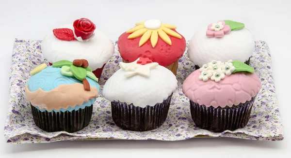 Cupcakes decorated — Stock Photo, Image
