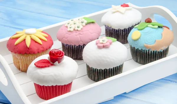 Cupcakes dekorerade — Stockfoto