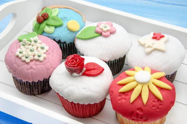 Cupcakes verziert — Stockfoto