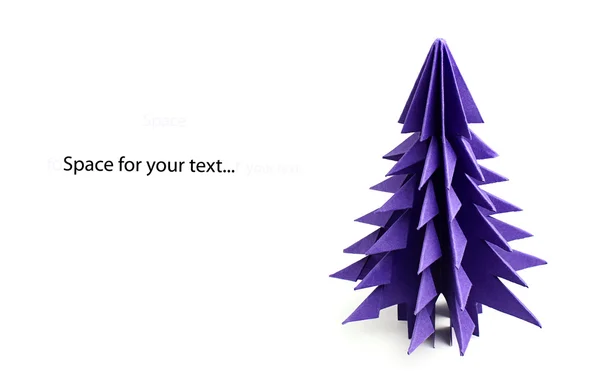 Origami albero di Natale — Foto Stock