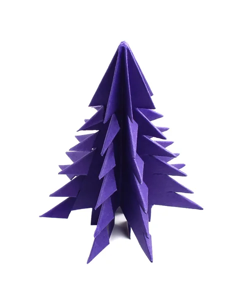 Julgran origami — Stockfoto