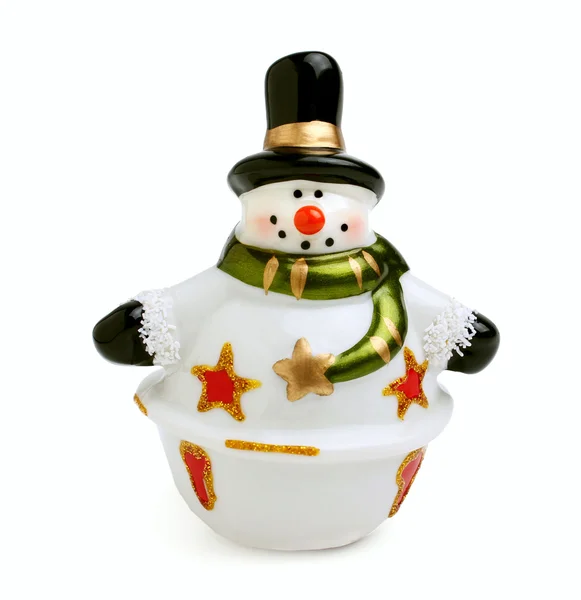 Ceramic snowman — Stock Photo, Image