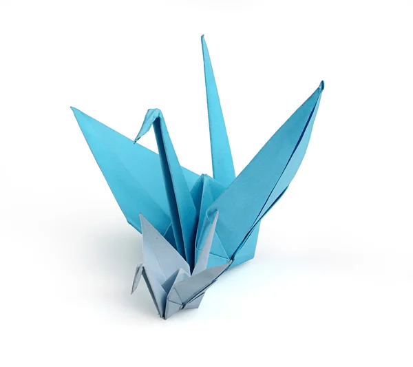 Dwa origami ptak — Zdjęcie stockowe