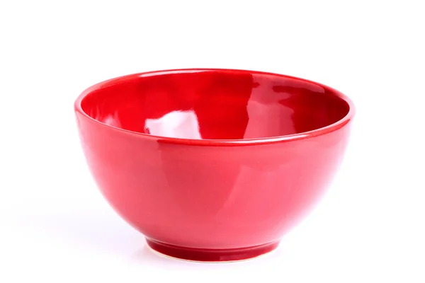 Kırmızı kase isoleted.