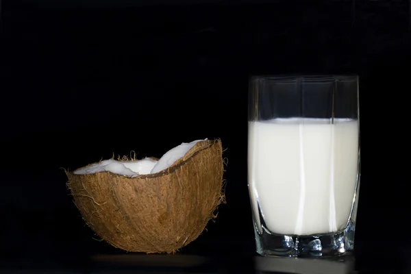 Kokos a kokosové mléko — Stock fotografie