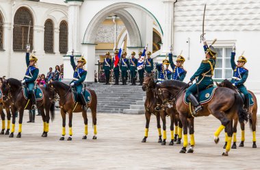 Soldiers of Kremlin regiment clipart