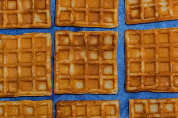 Waffeln frisch gebacken — Stockfoto