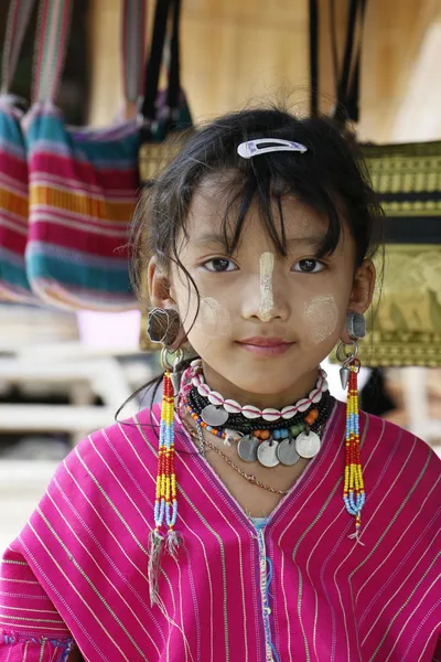 Little girl of karen tribe — Stock Photo, Image