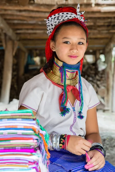 Woman of karen tribe — Stock Photo, Image