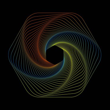 çok renkli soyut arkaplan, çizgileri ve dalgaları olan dijital illüstrasyon