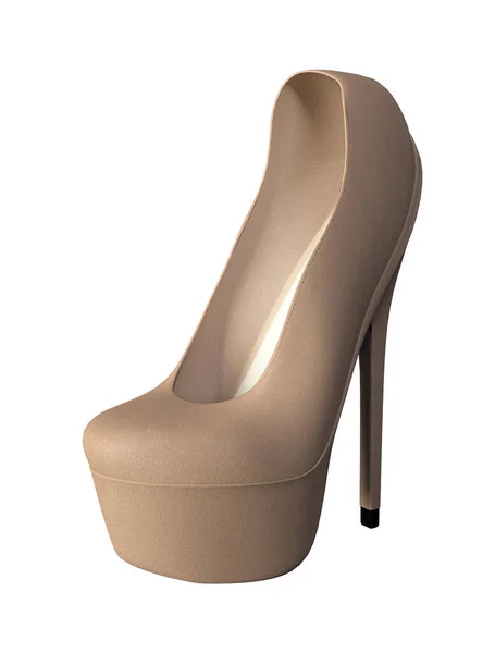 Женская Обувь Туфли Высоком Каблуке Платформой — стоковое фото