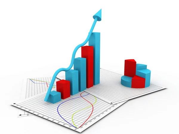 Gráfico empresarial — Fotografia de Stock