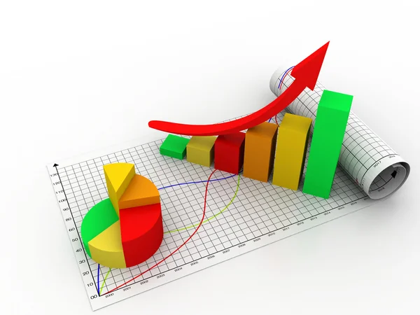 Business graph — Stock Photo, Image