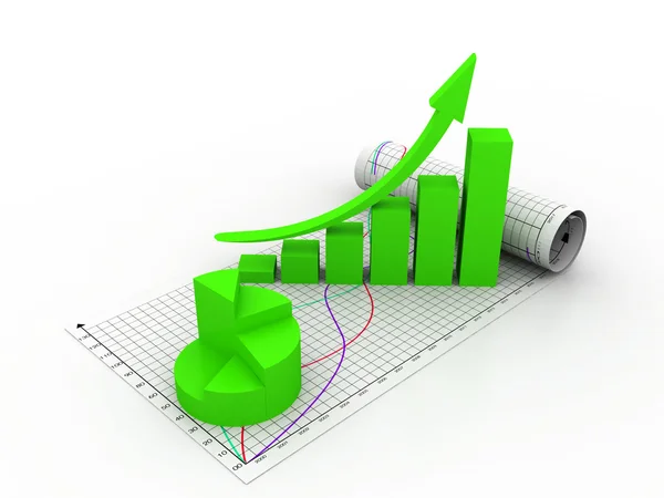 Business graph — Stock Photo, Image