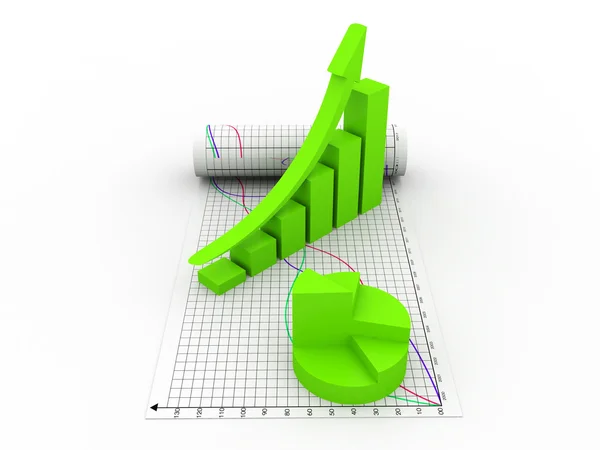 Business graph — Stock Photo, Image