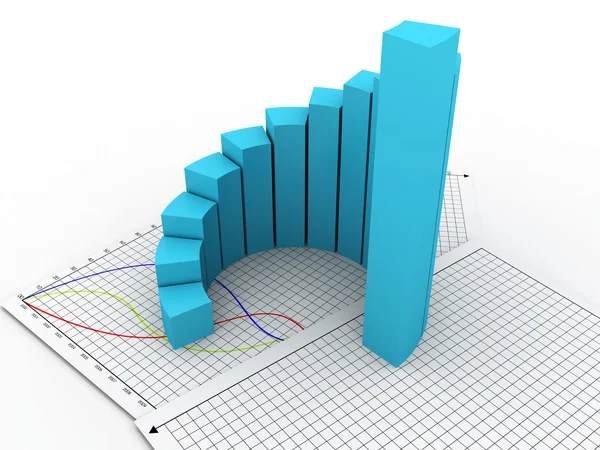 Business graph — Stock Photo, Image