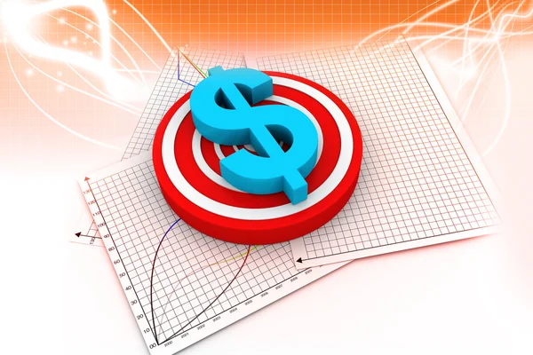 3D dollar Symbol — Stockfoto