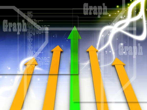 Επιχειρηματικό γράφημα — Φωτογραφία Αρχείου