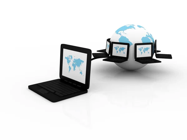 Global computer network — Stock Photo, Image