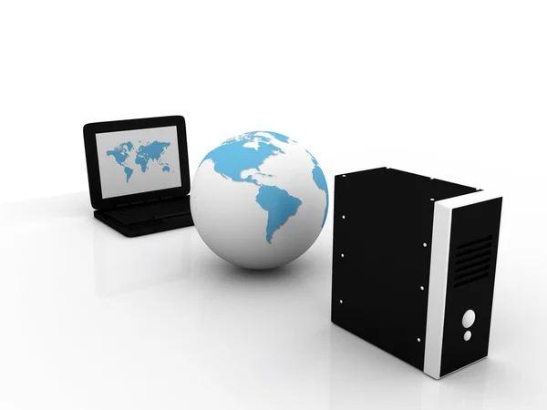 Global computer network — Stock Photo, Image