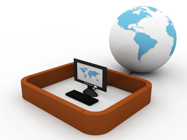 Global computer network — Stock Photo, Image