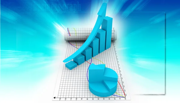 Business graph — Stock Photo, Image